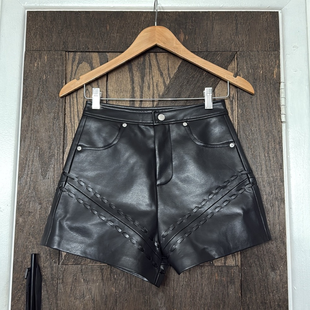 BLANKNYC Faux Leather  Shorts - Picture 3 of 12